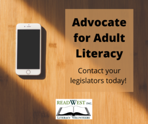 Advocate for Adult Literacy with mobile phone