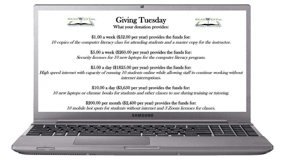 Read West Giving Tuesday Campaign 2021